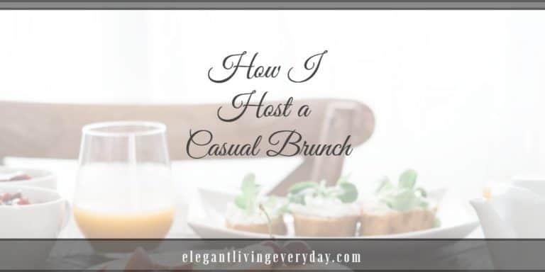 How I Host a Casual Brunch