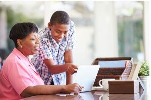 Lack of Common Courtesy can be a big problem. Here is a mother and son looking over work. 