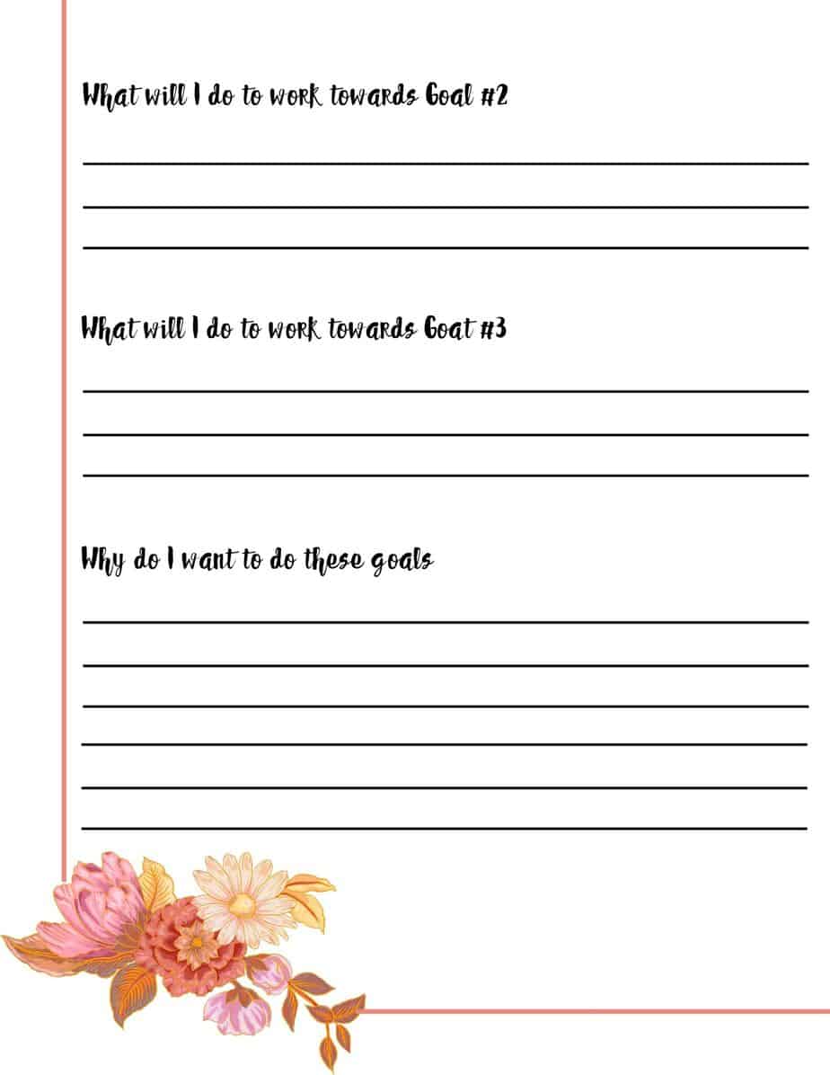 New Year Resolution Printable 