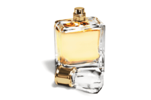 An elegant woman loves perfume and finds her signature scent