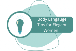 A graphic of a question mark that reads “body language tip”