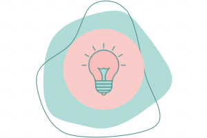 A graphic of a light bulb