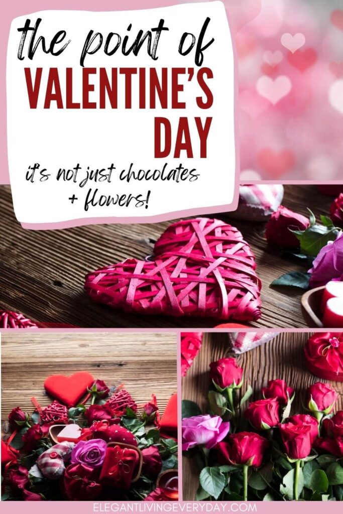 What is the Point of Valentine’s Day - hearts and flowers on the whole pin