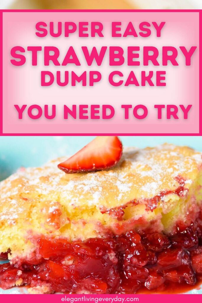 Strawberry dump cake recipe