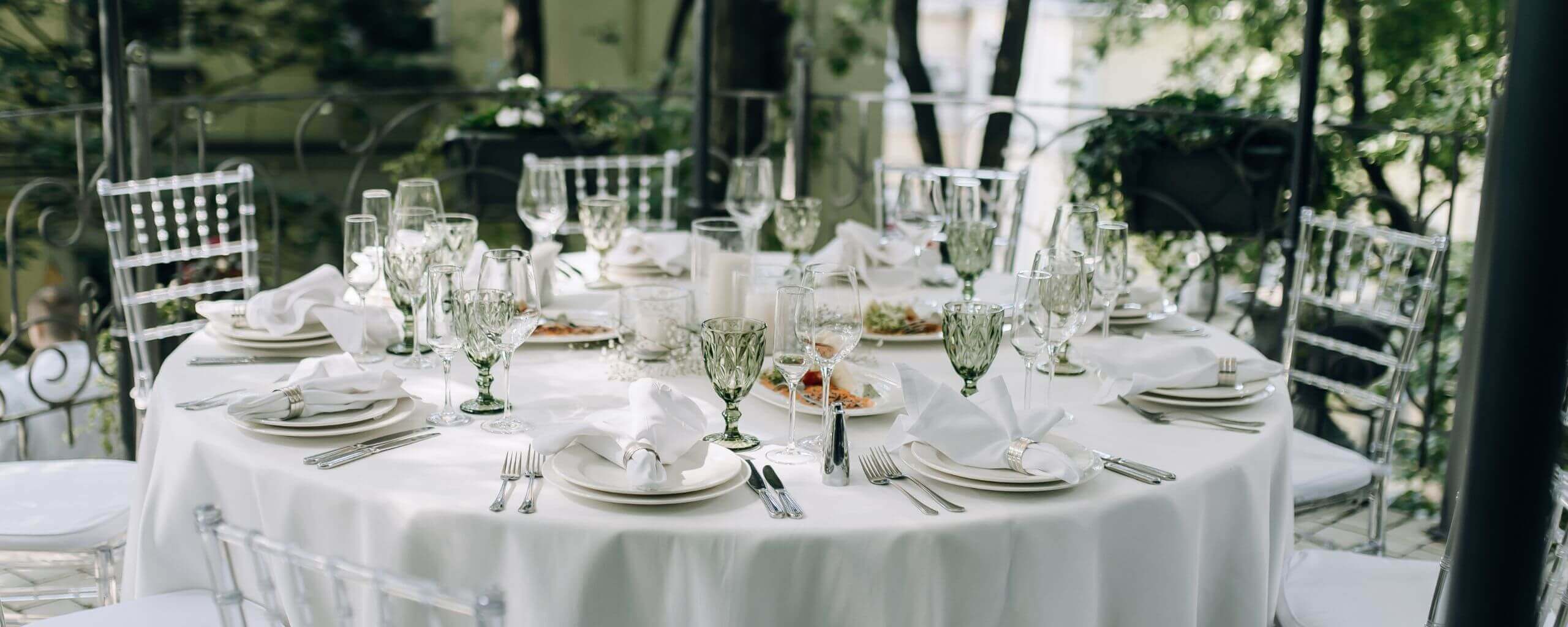 Bridal Shower table set for some women attending the celebration