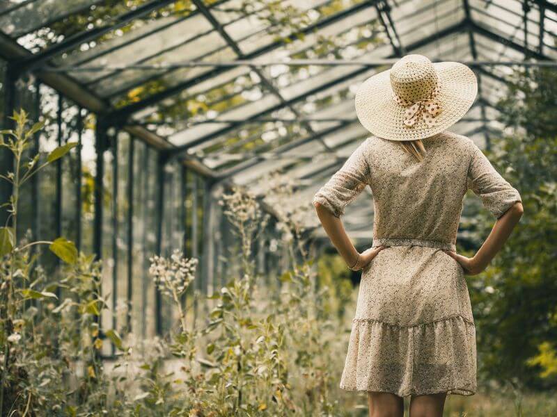 Letting Go: The Art of Letting Go- a woman walking in amongst flowers