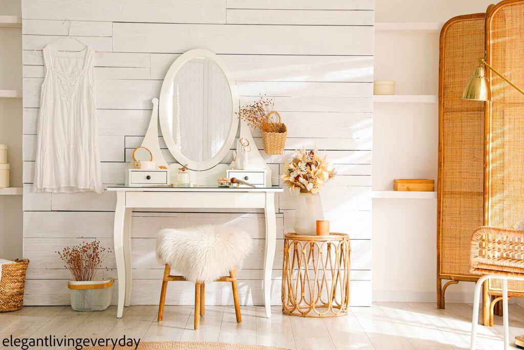 Simple makeup vanity 